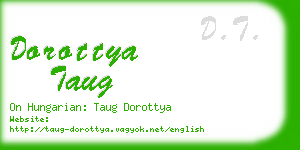 dorottya taug business card